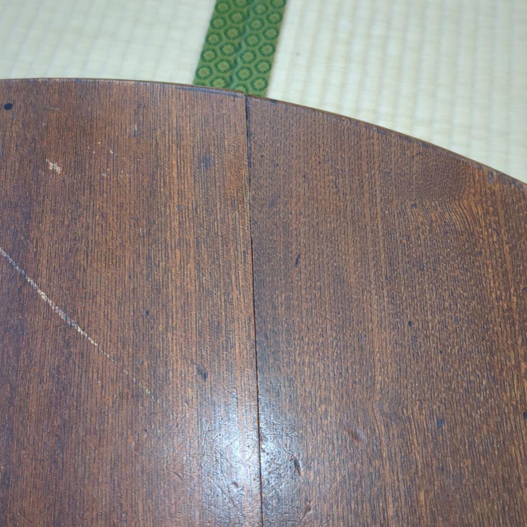 昭和レトロ ちゃぶ台 木製 円形座卓 約64cm