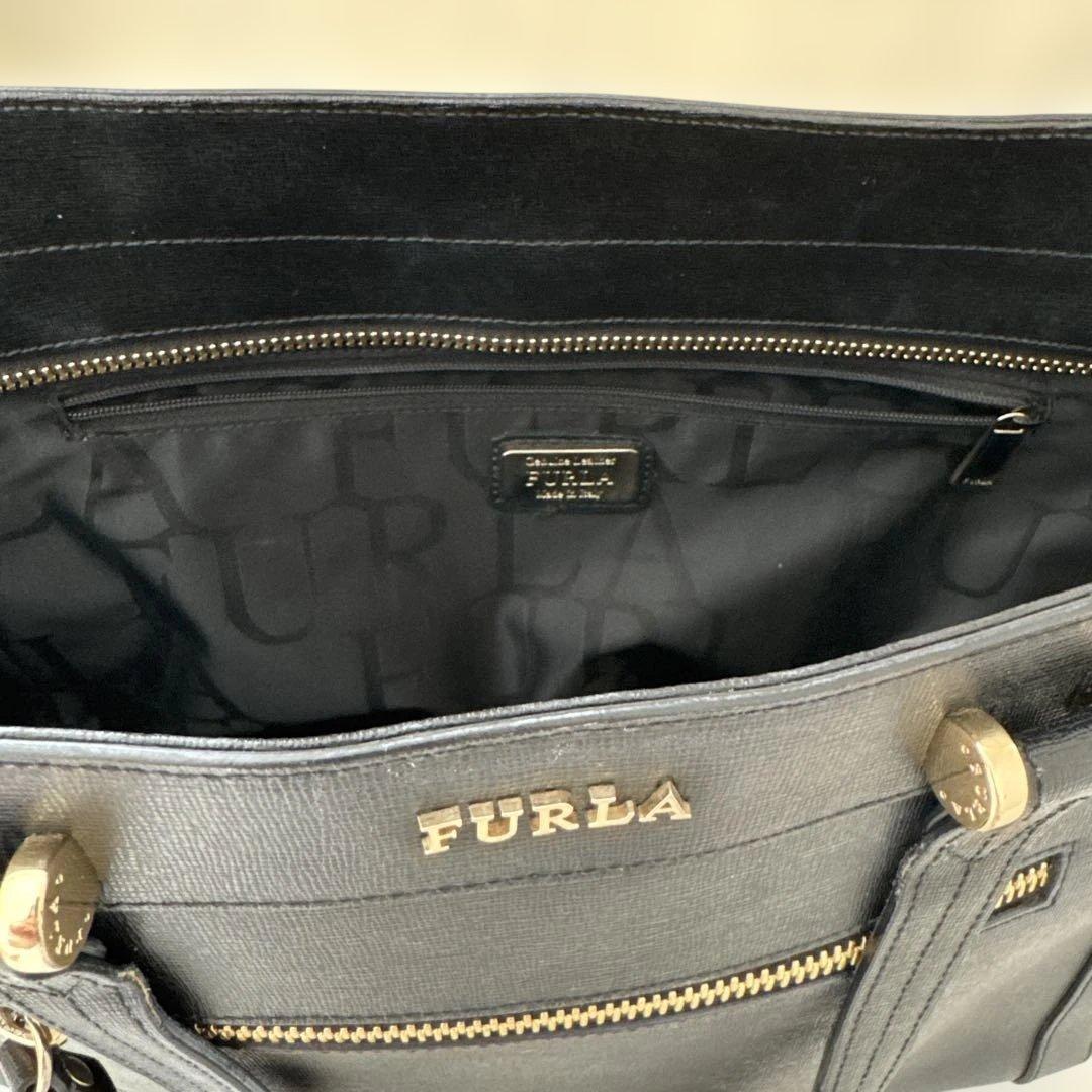 FURLAトートバッグ ブラックA4 サイズ