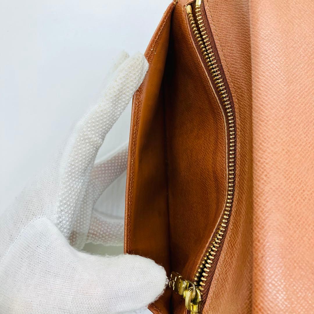 ルイヴィトン モノグラム コンチネンタル クラッチ がま口 長財布 A866