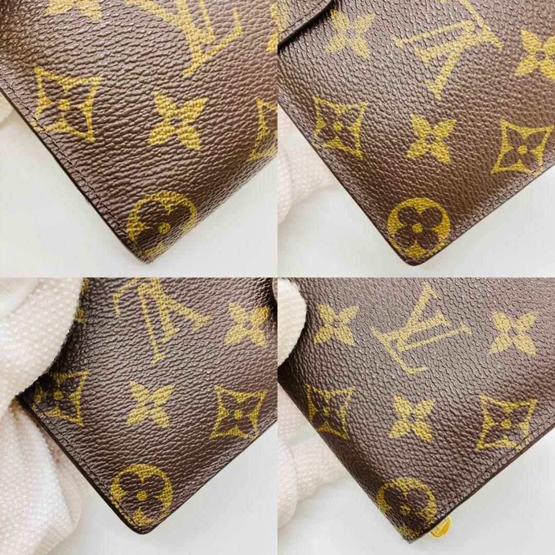 ルイヴィトン モノグラム コンチネンタル クラッチ がま口 長財布 A866