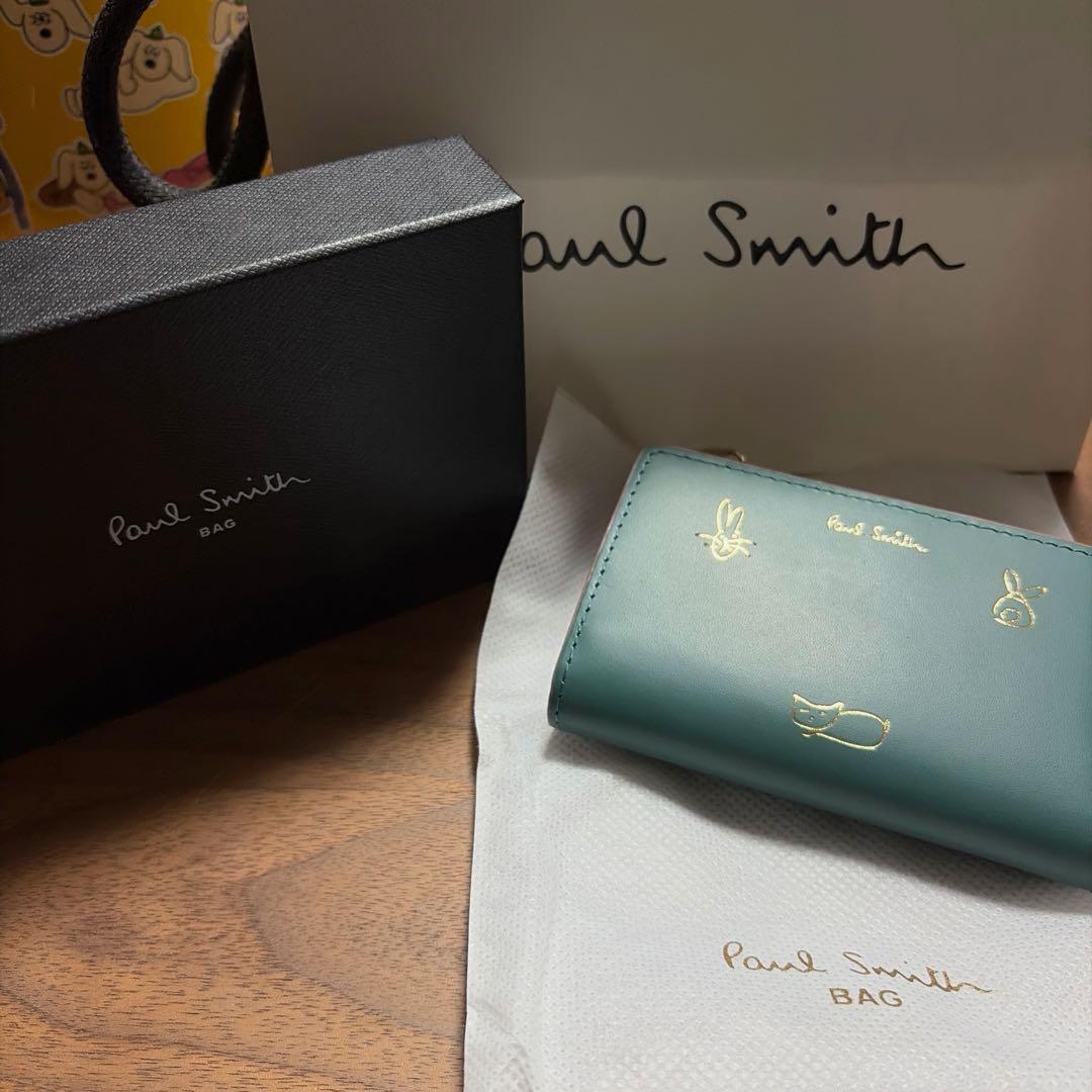 《新品》ポールスミス ミックスドゥードゥル キーケース　ケース グリーン