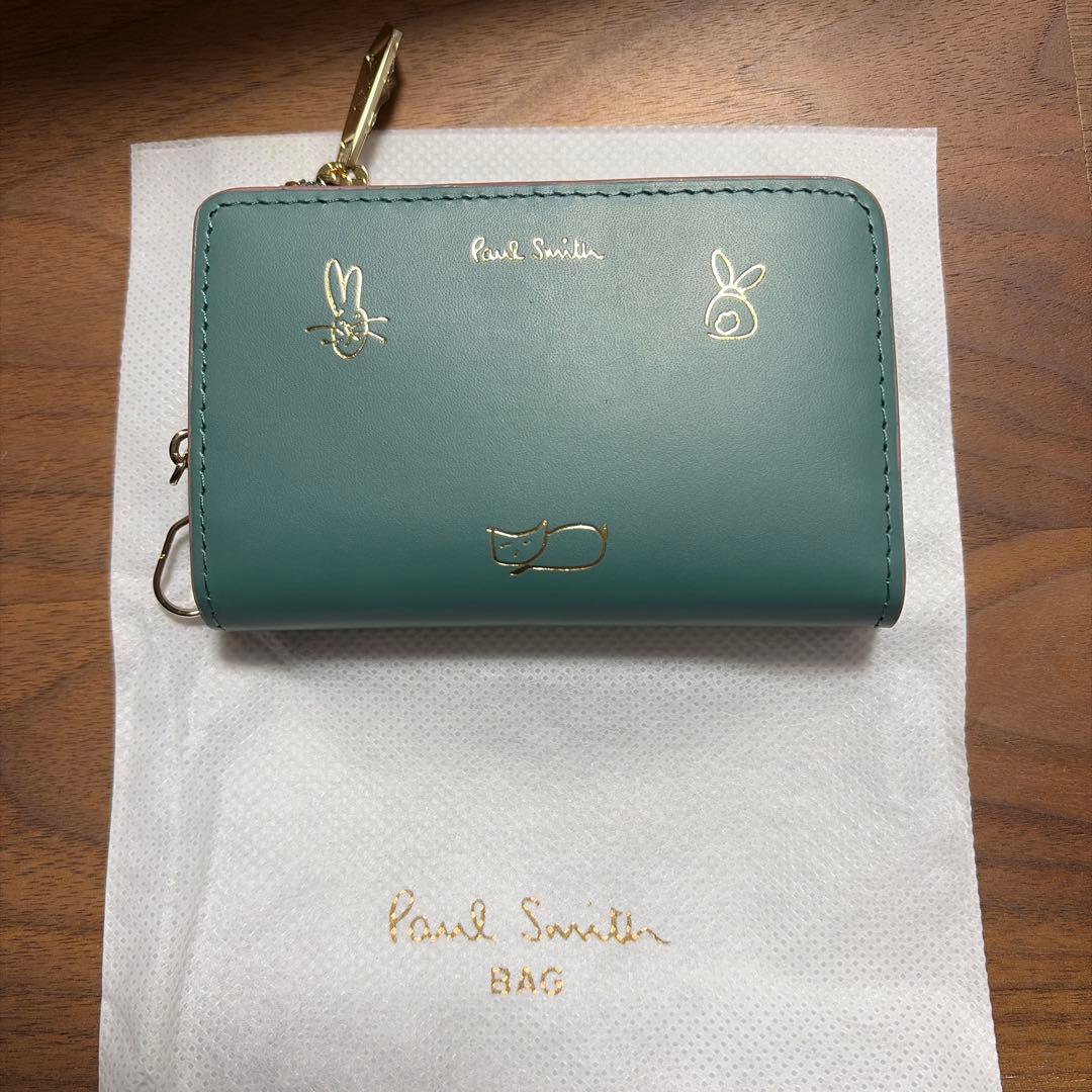 《新品》ポールスミス ミックスドゥードゥル キーケース　ケース グリーン