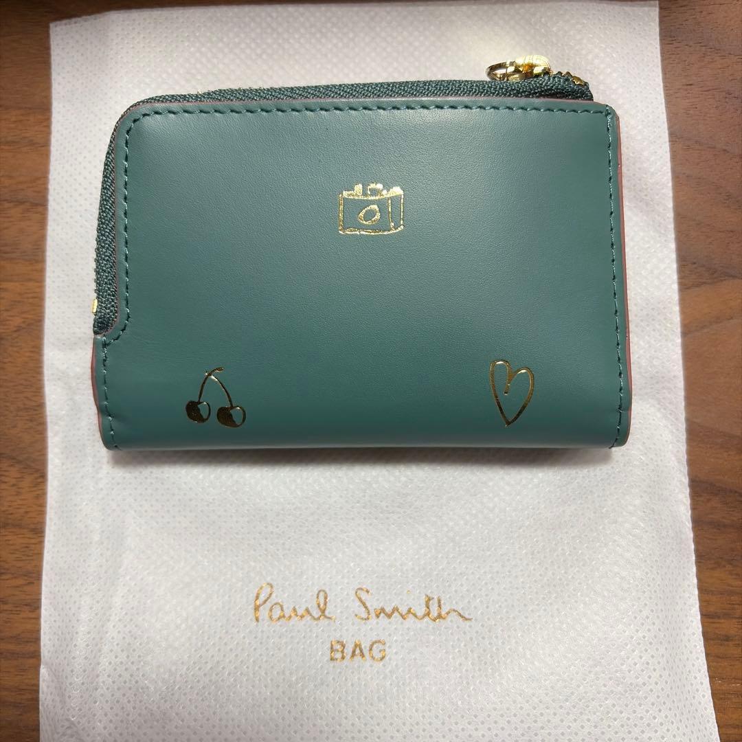《新品》ポールスミス ミックスドゥードゥル キーケース　ケース グリーン