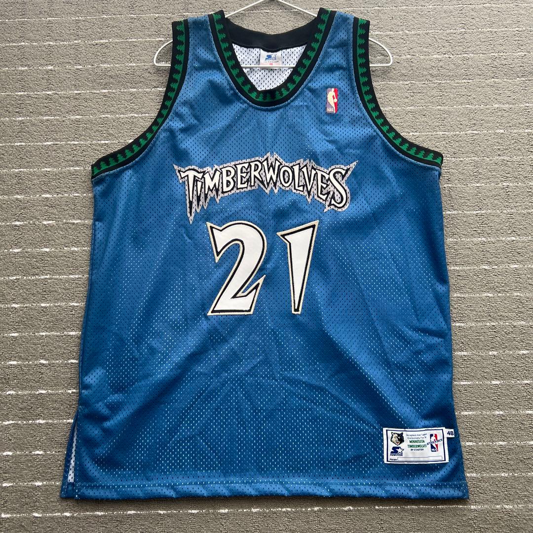 ケビンガーネット ティンバーウルブズ ユニフォーム　スターター社