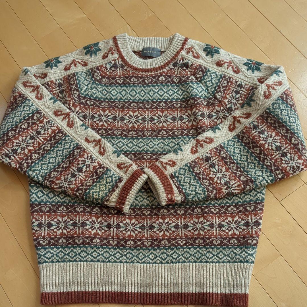 編み込みニットMEN'SBIGI