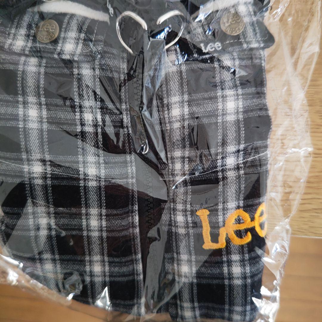 Ｌｅｅ チェック アウターハーネス 小型犬 | ブラック 背中開き DSサイズ