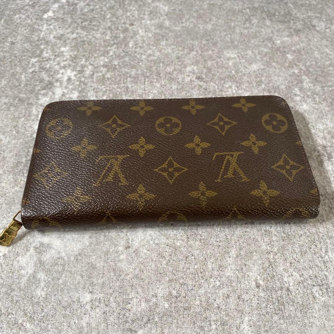 ルイヴィトン モノグラム 長財布 ポルトモネ ジップ モノグラム　ブラウン