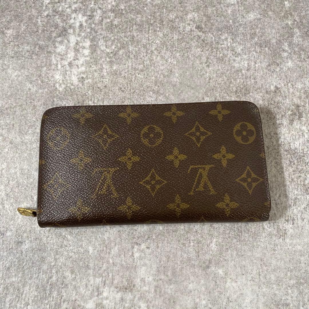 ルイヴィトン モノグラム 長財布 ポルトモネ ジップ モノグラム　ブラウン