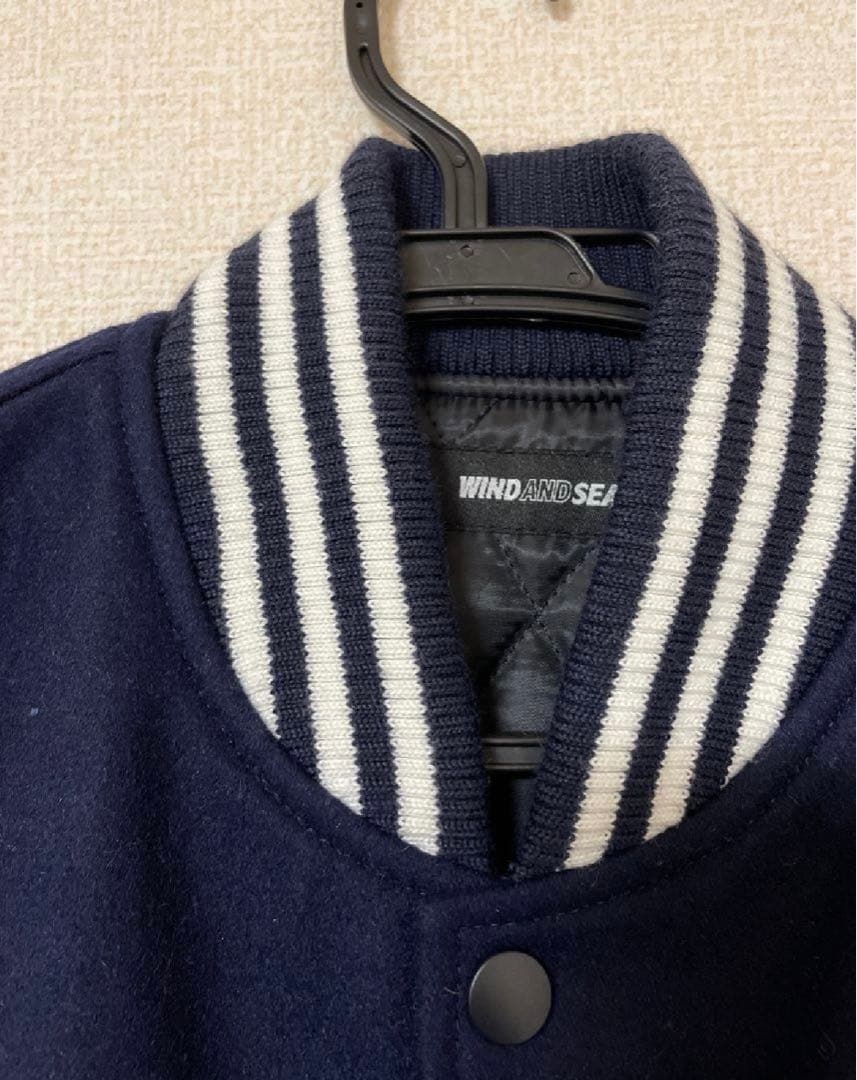 ジャケット・アウター WIND AND SEA WDS Varsity Jacket \"Navy\"