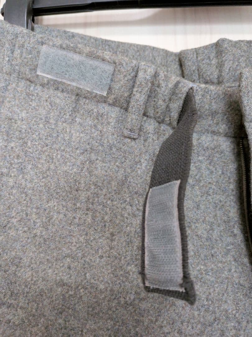 メンズ　ジルサンダー　JILSANDER ライトグレー ワイドパンツ