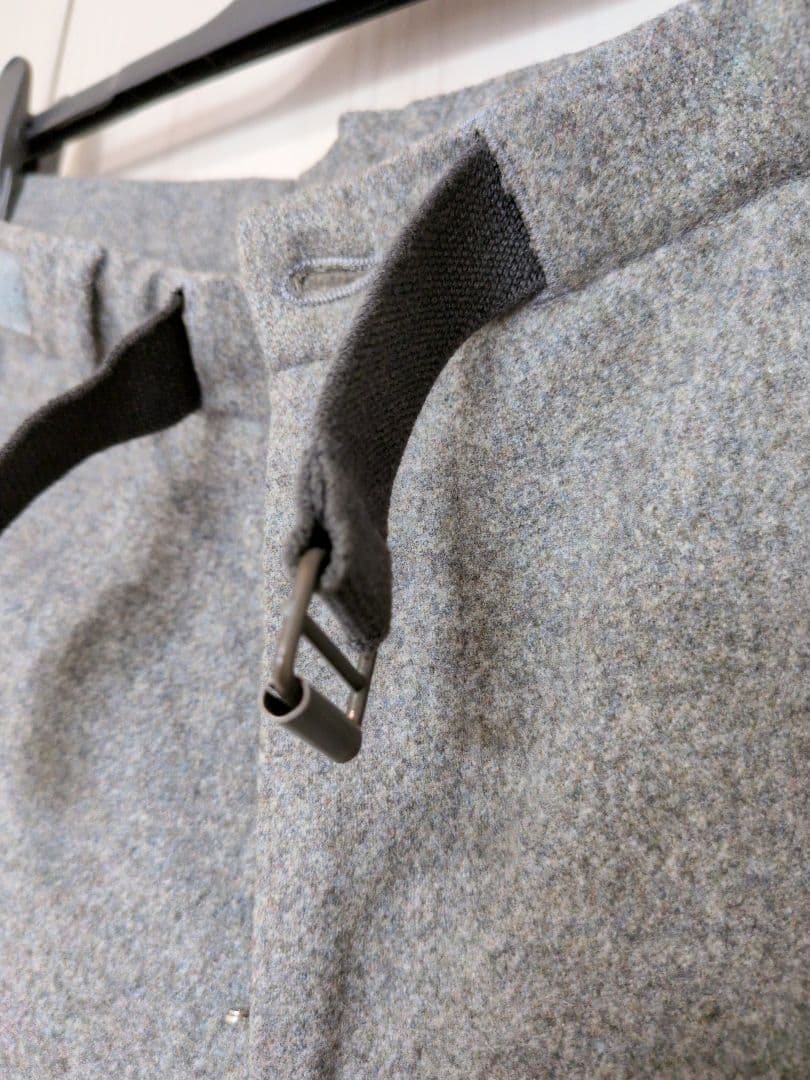 メンズ　ジルサンダー　JILSANDER ライトグレー ワイドパンツ