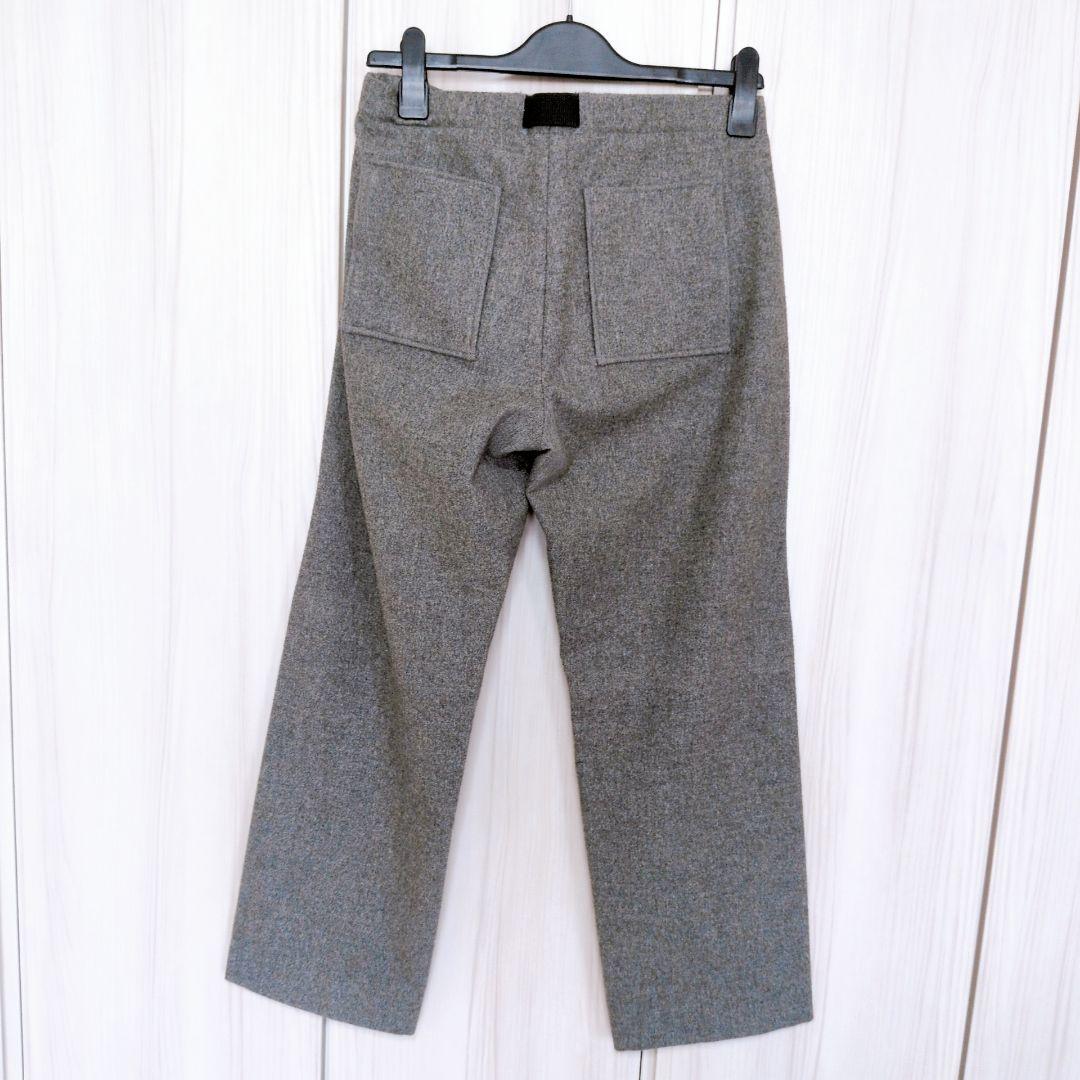 メンズ　ジルサンダー　JILSANDER ライトグレー ワイドパンツ