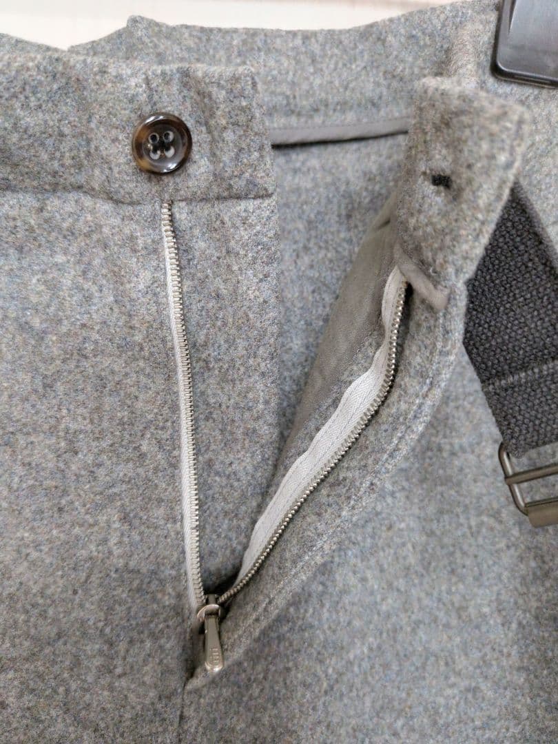 メンズ　ジルサンダー　JILSANDER ライトグレー ワイドパンツ