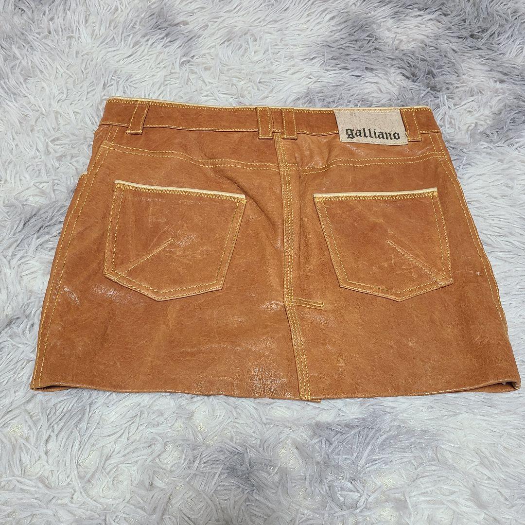 激レア✨　ガリアーノ　ラムレザー　スタッズ　スカート　ヴィンテージ　y2k