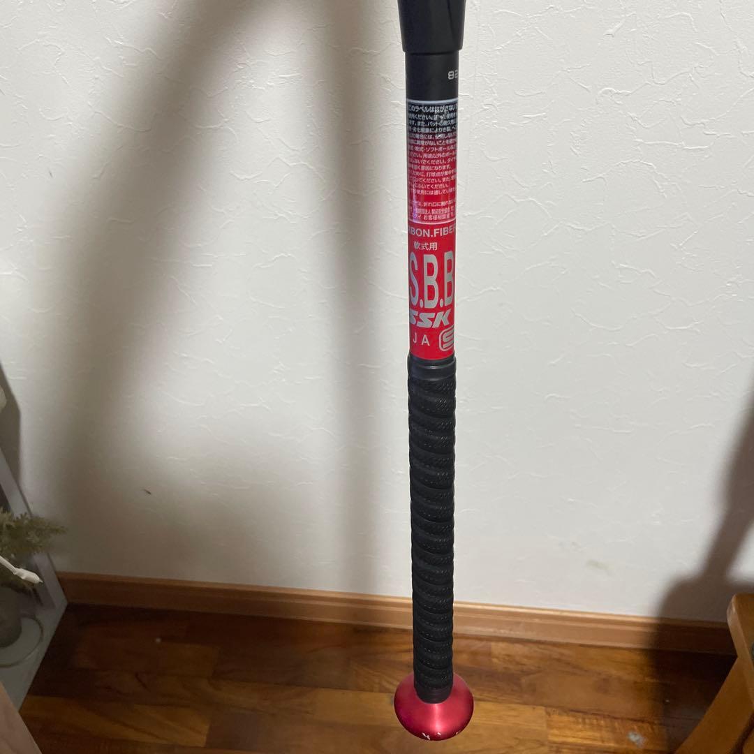 MM23 軟式バット 赤黒　レガシー　専用ケース付