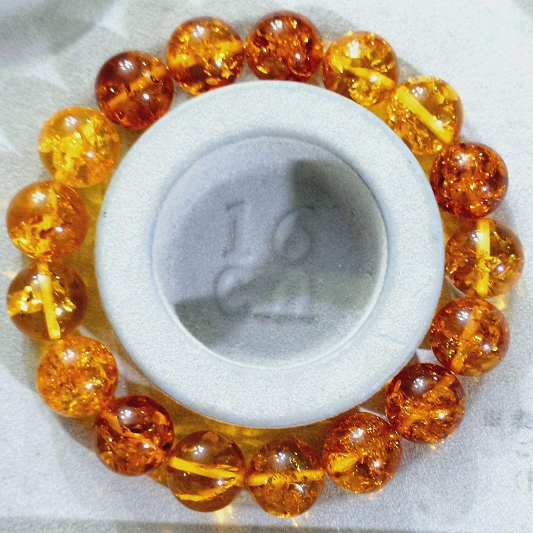 ★大粒！バルティックアンバー 12ミリ珠 ブレスレット(SA+)