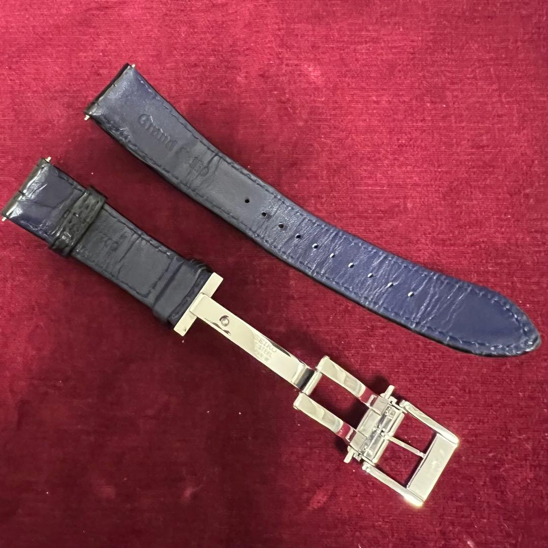 グランドセイコー 純正バックル レザーベルト付ラグ幅19mm尾錠幅16mm
