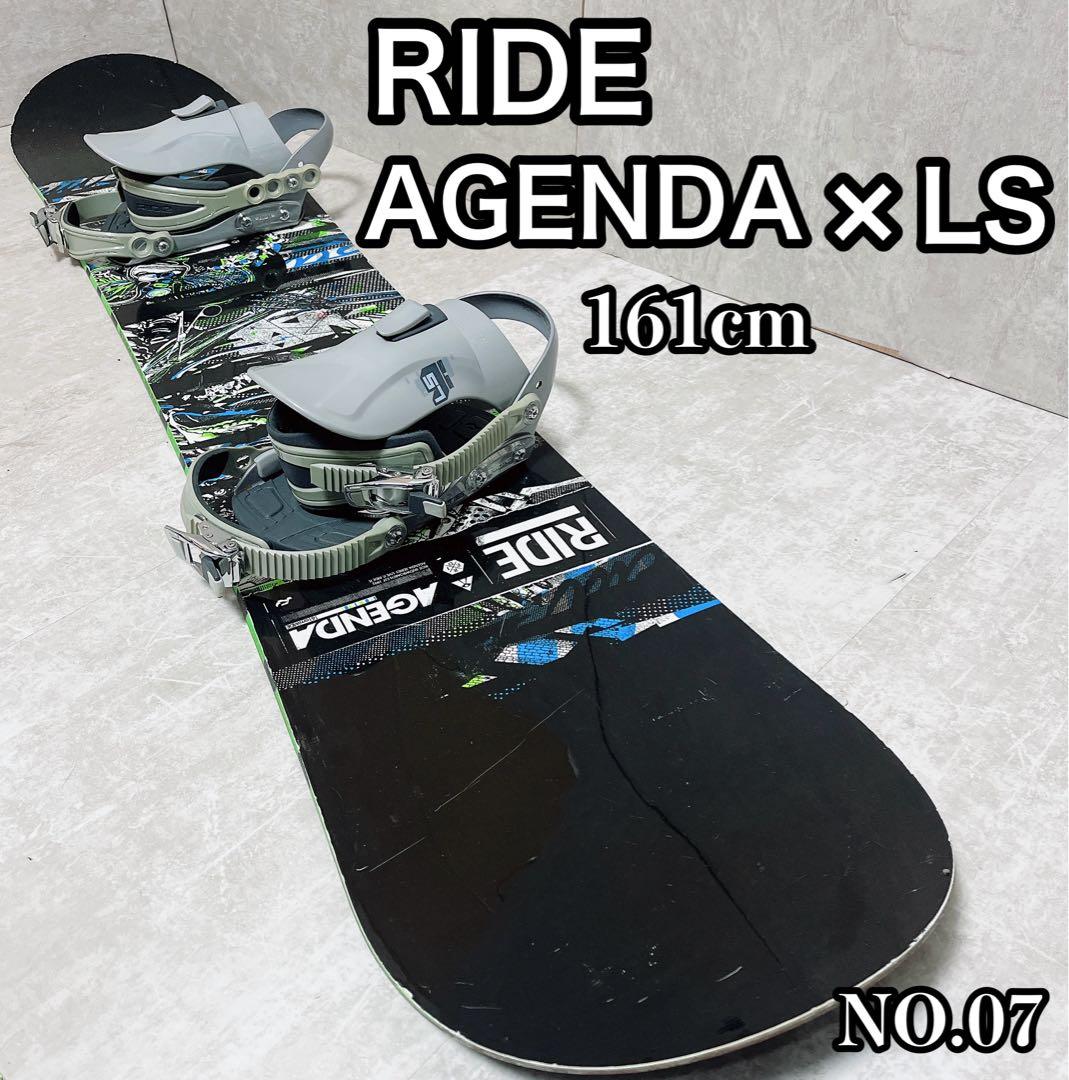 RIDE アジェンダ LSシリーズ メンズ　スノーボードセット　NO.07