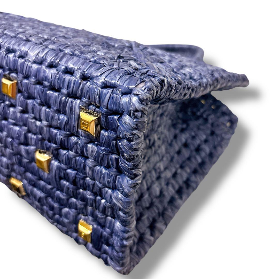 極美品 フェラガモ ハンドバッグ スタジオボックスバッグ カゴバッグ ガンチーニ