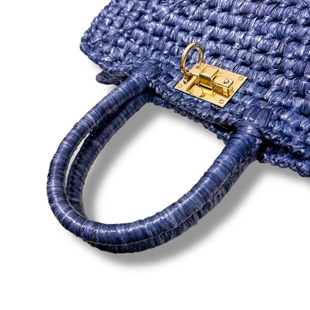 極美品 フェラガモ ハンドバッグ スタジオボックスバッグ カゴバッグ ガンチーニ