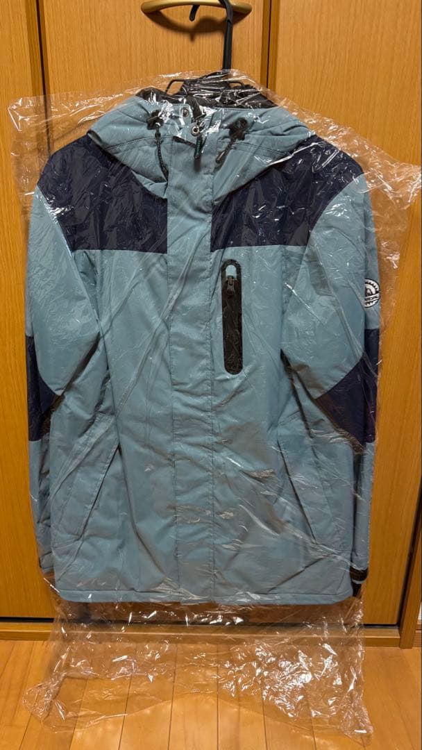 フード付きスノーボードウェア（青色/ネイビー）