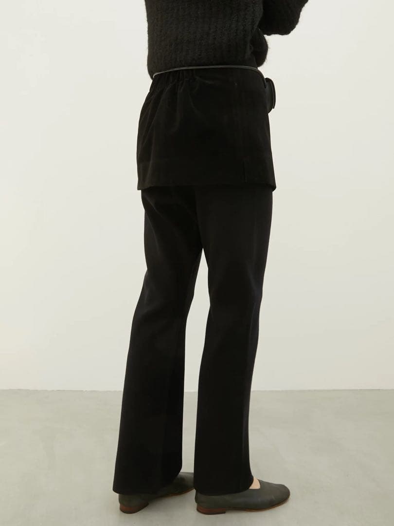 パンツ LE PEAU DE GEM flare knit pants