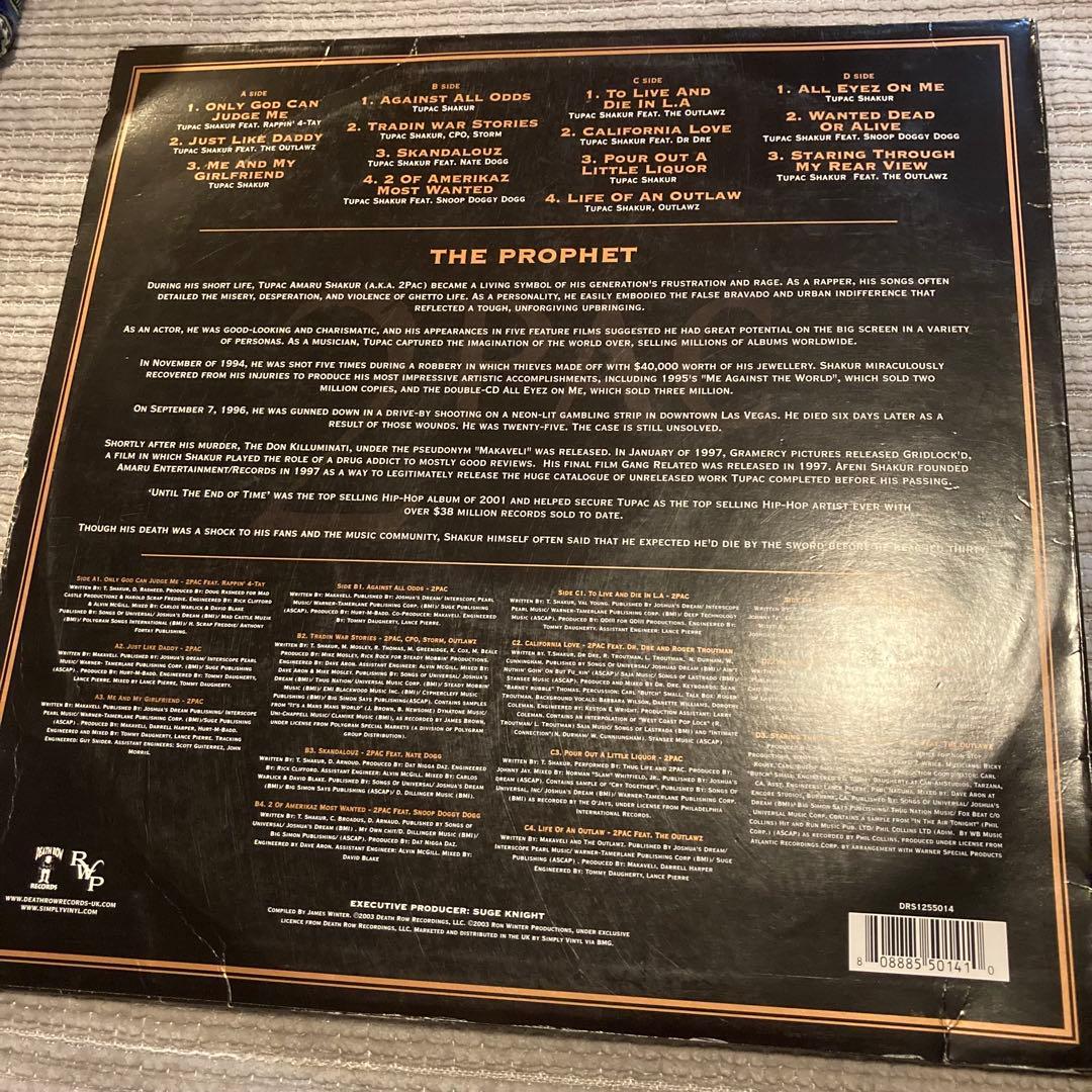 激レア盤　2pac the prophet 2LP west coast