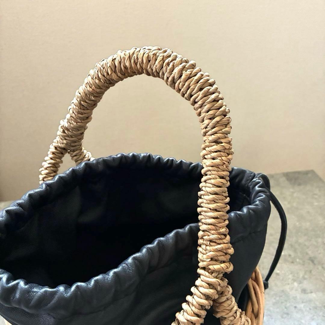 LUDLOW フリンジ付きかごバッグ