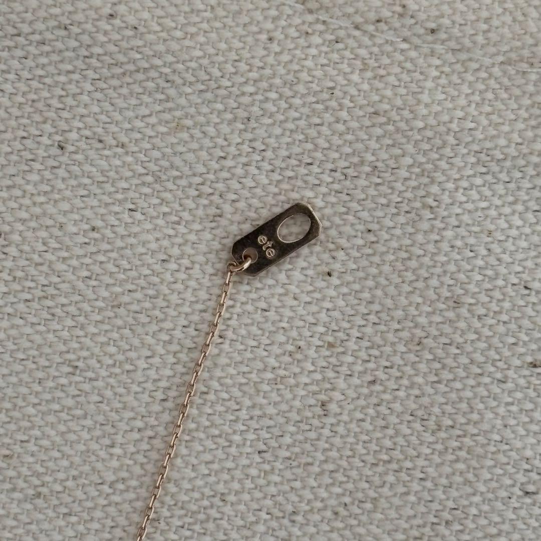 ete ピンクゴールド ダイヤモンド ネックレス