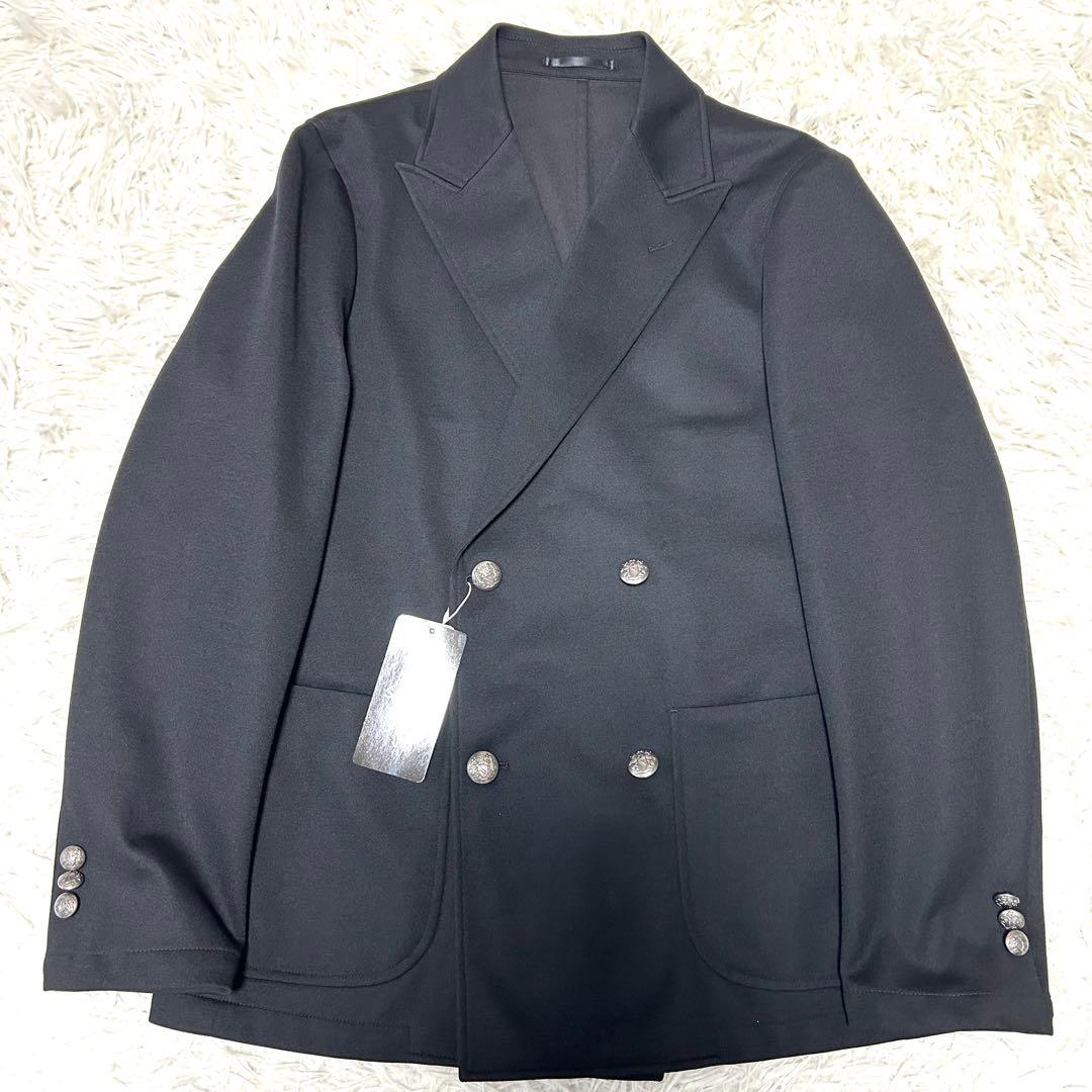 オシャレさん必見！【未使用タグ付】パジャマダブルブレザー セットアップ 黒 XL