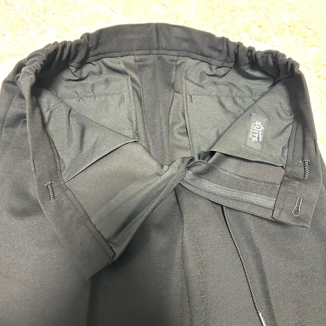 オシャレさん必見！【未使用タグ付】パジャマダブルブレザー セットアップ 黒 XL