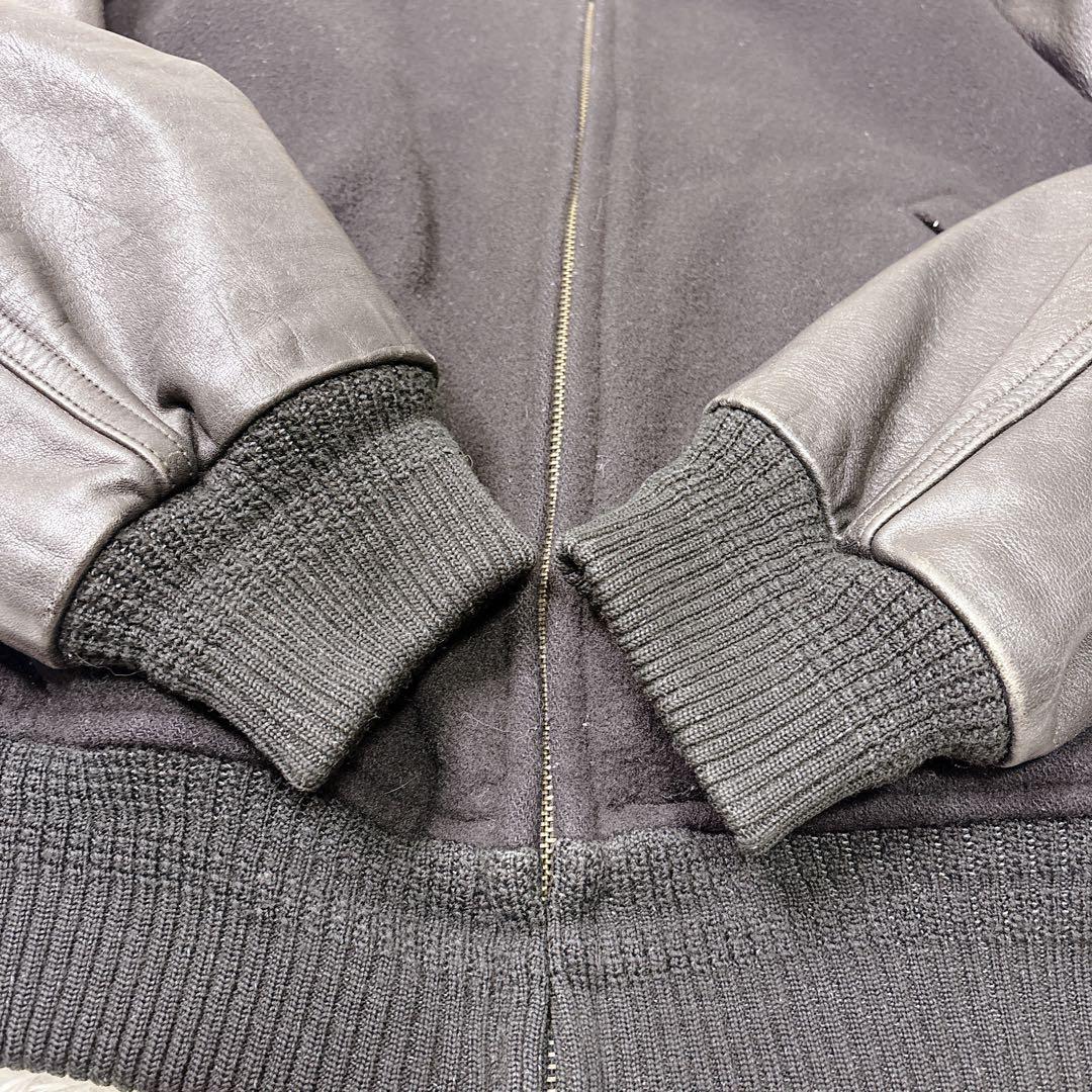 ジュンメン　90s　JUN MEN　レザースタジャン　VANパロ　ヴィンテージ