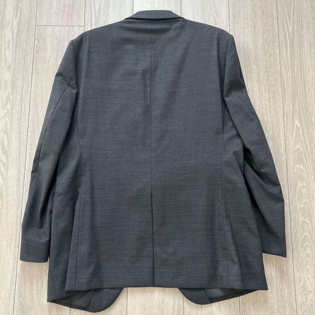 【美品】FABRIC TOKYO MODEL Xダークグレー無地ツーピーススーツ