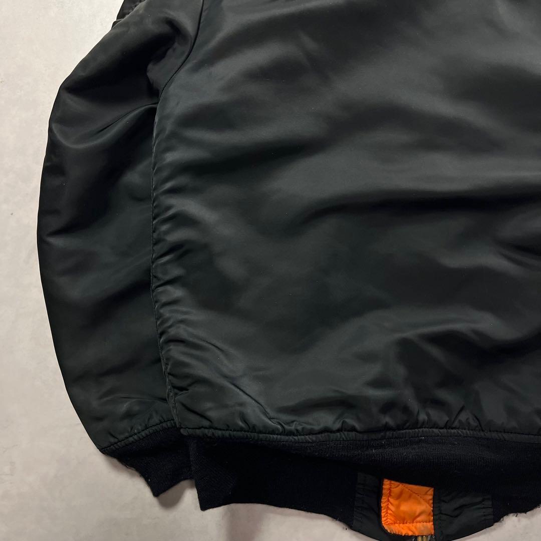 ◎80s アルファインダストリーズ MA-1 usa 旧黒タグ S 90s
