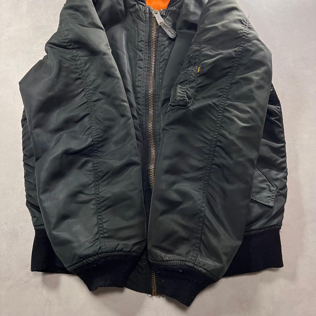 ◎80s アルファインダストリーズ MA-1 usa 旧黒タグ S 90s