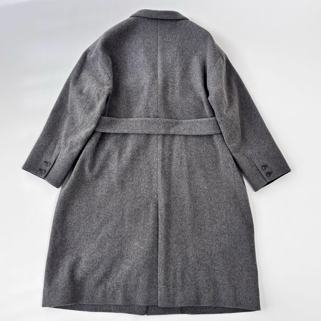 北欧暮らしの道具店 3WAYアレンジ襟のかろやかチェスターコート グレー