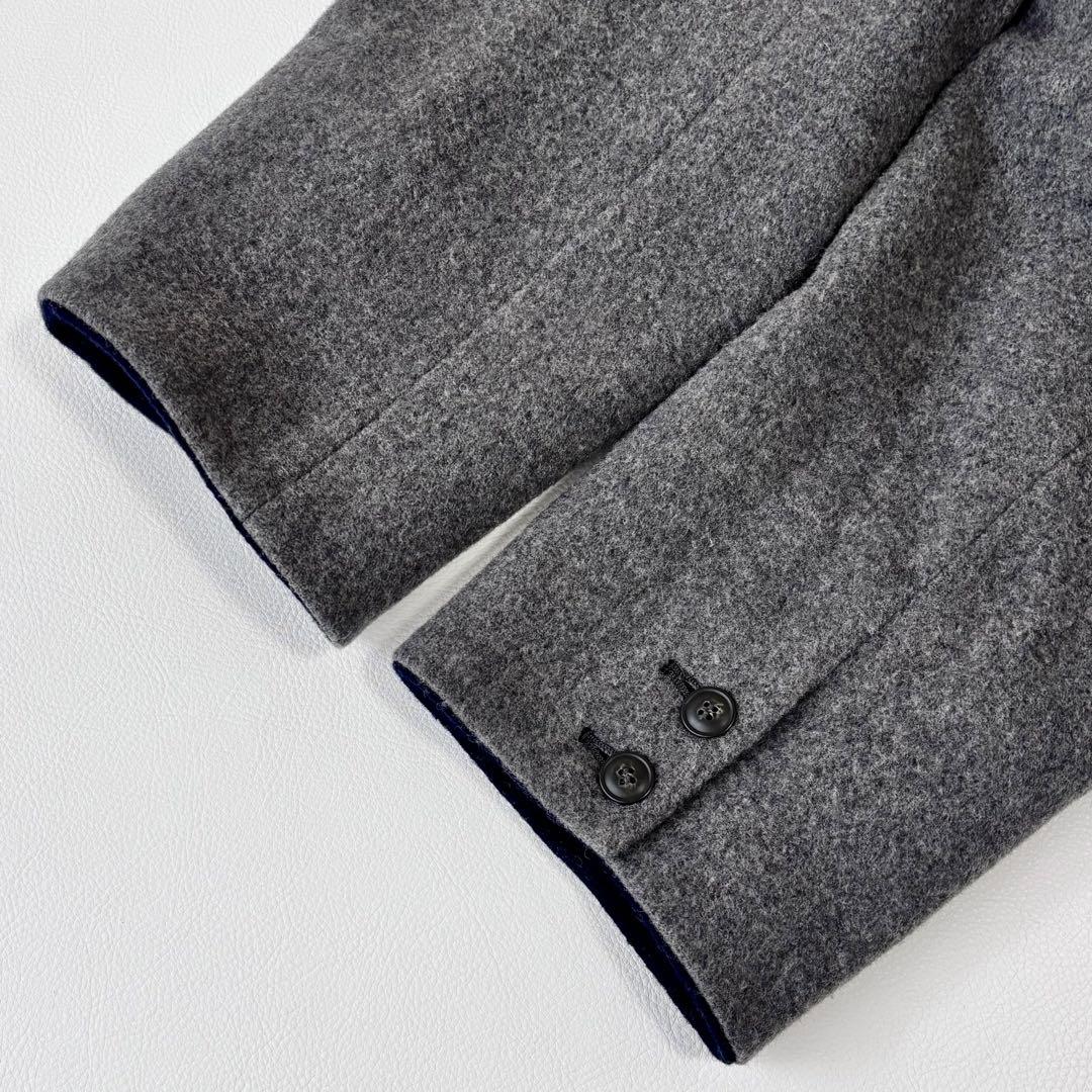 北欧暮らしの道具店 3WAYアレンジ襟のかろやかチェスターコート グレー