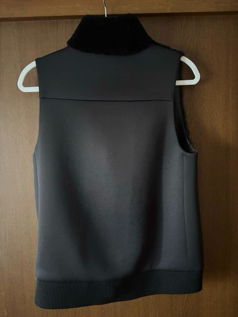 DOUBLE STANDARD CLOTHING Black ファーベスト