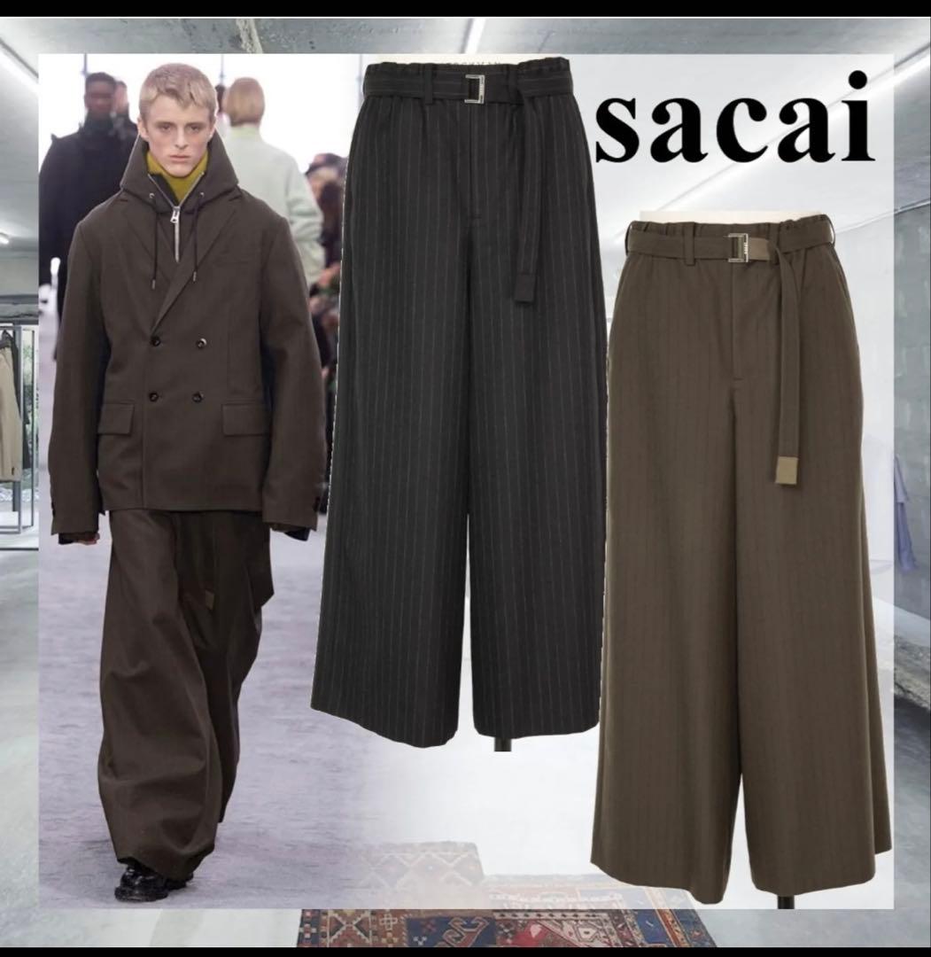 パンツ sacai Chalk Stripe Pants 24-25aw