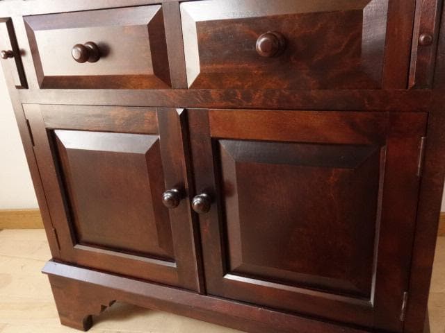 民芸家具　ライティングビューロー　再塗装済　ＵＳＥＤ