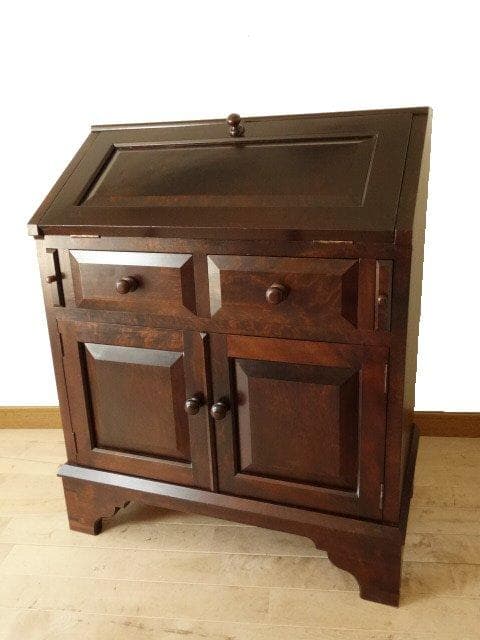 民芸家具　ライティングビューロー　再塗装済　ＵＳＥＤ