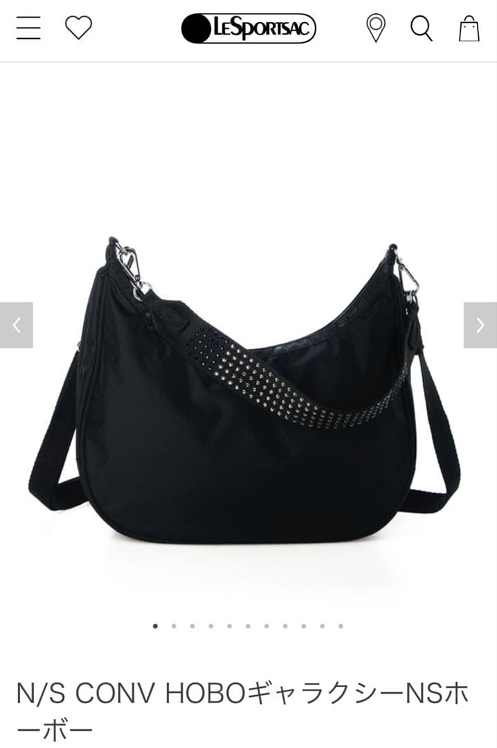 LESPORTSAC N/S CONV HOBO ブラック