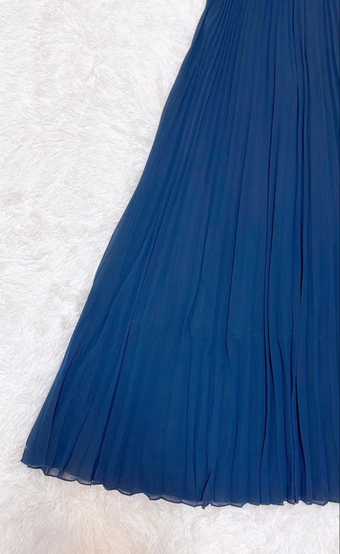 Dorry Doll♡オリジナル模様柄刺繍レース使い プリーツ加工 ロング丈