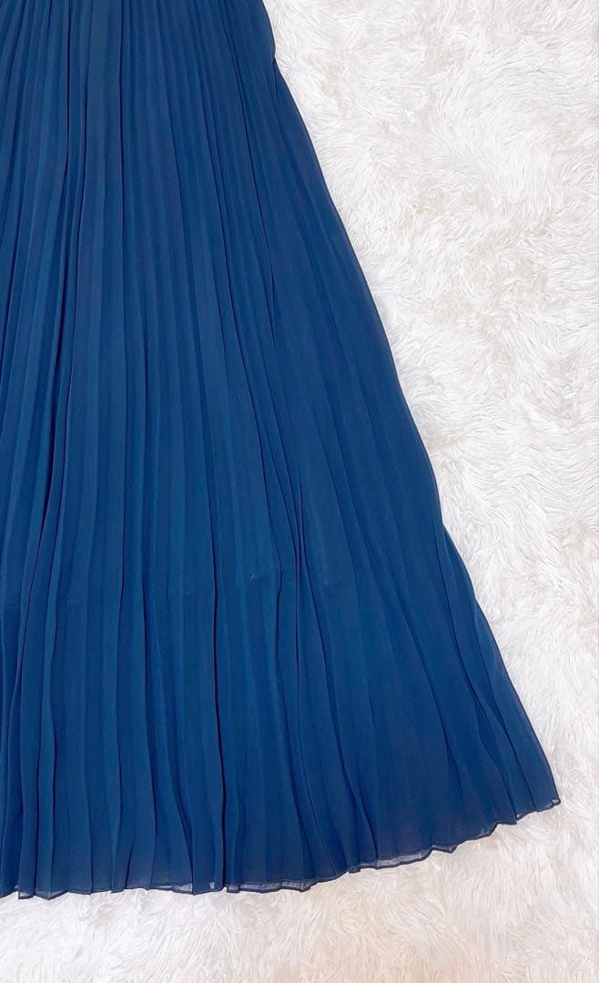 Dorry Doll♡オリジナル模様柄刺繍レース使い プリーツ加工 ロング丈