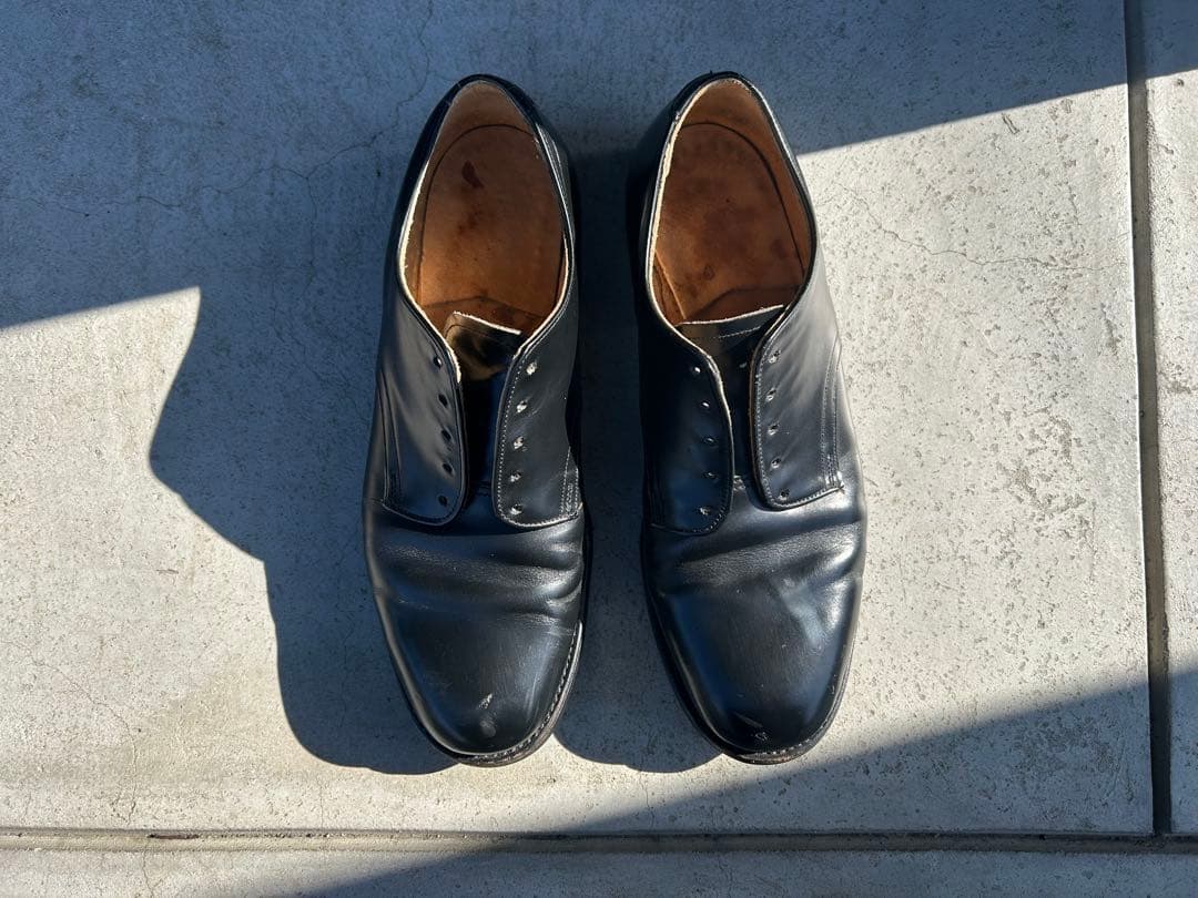 靴 us navy service shoes 80s