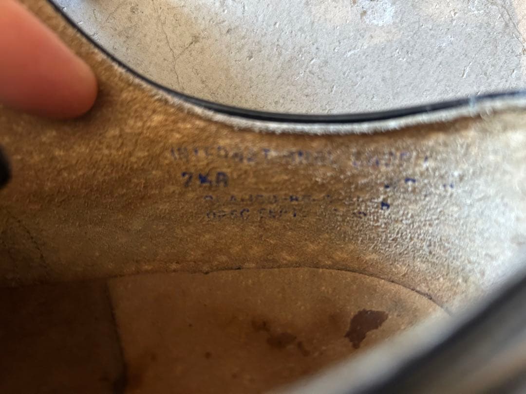 靴 us navy service shoes 80s