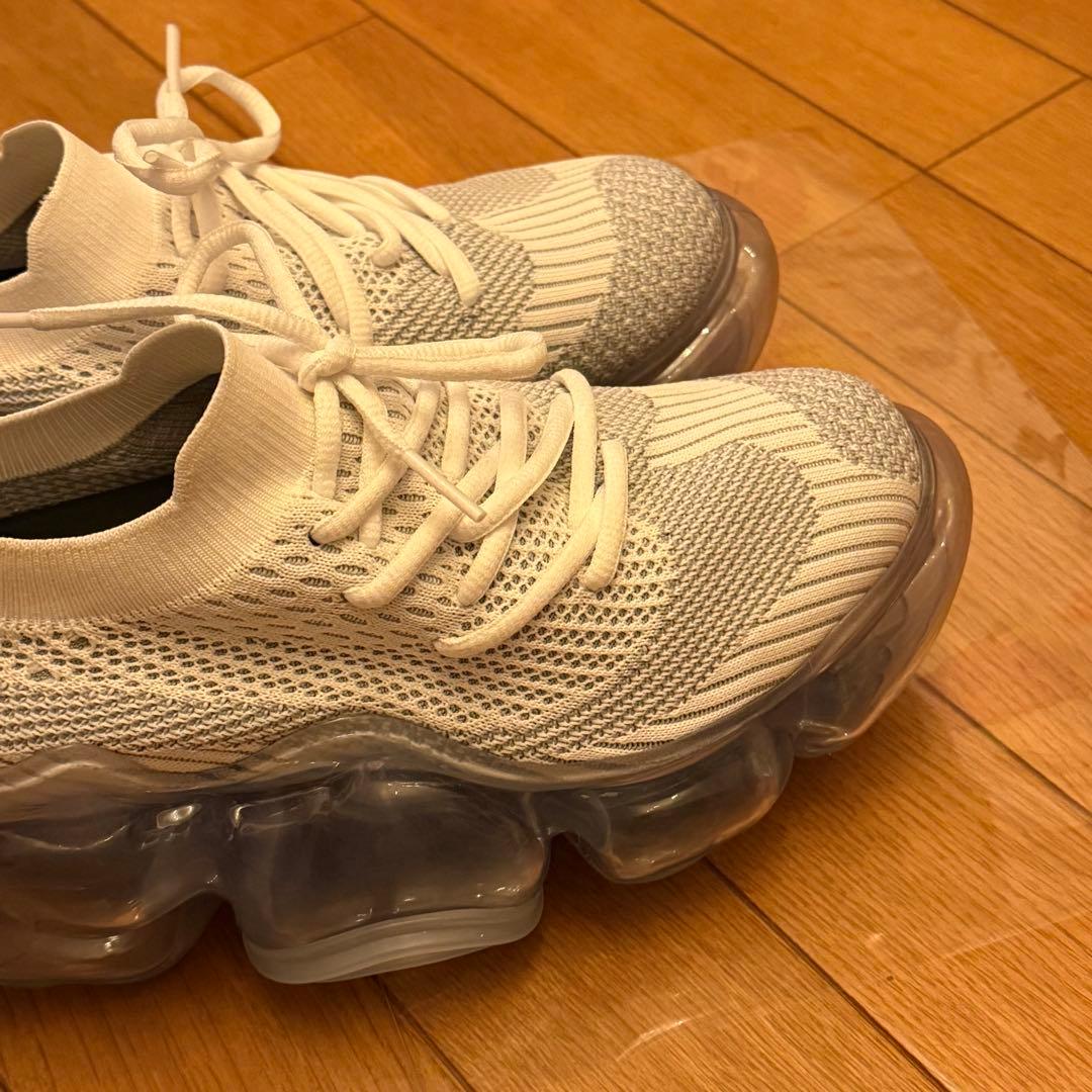 grounds スニーカー 24 MOOPIE 白 水色