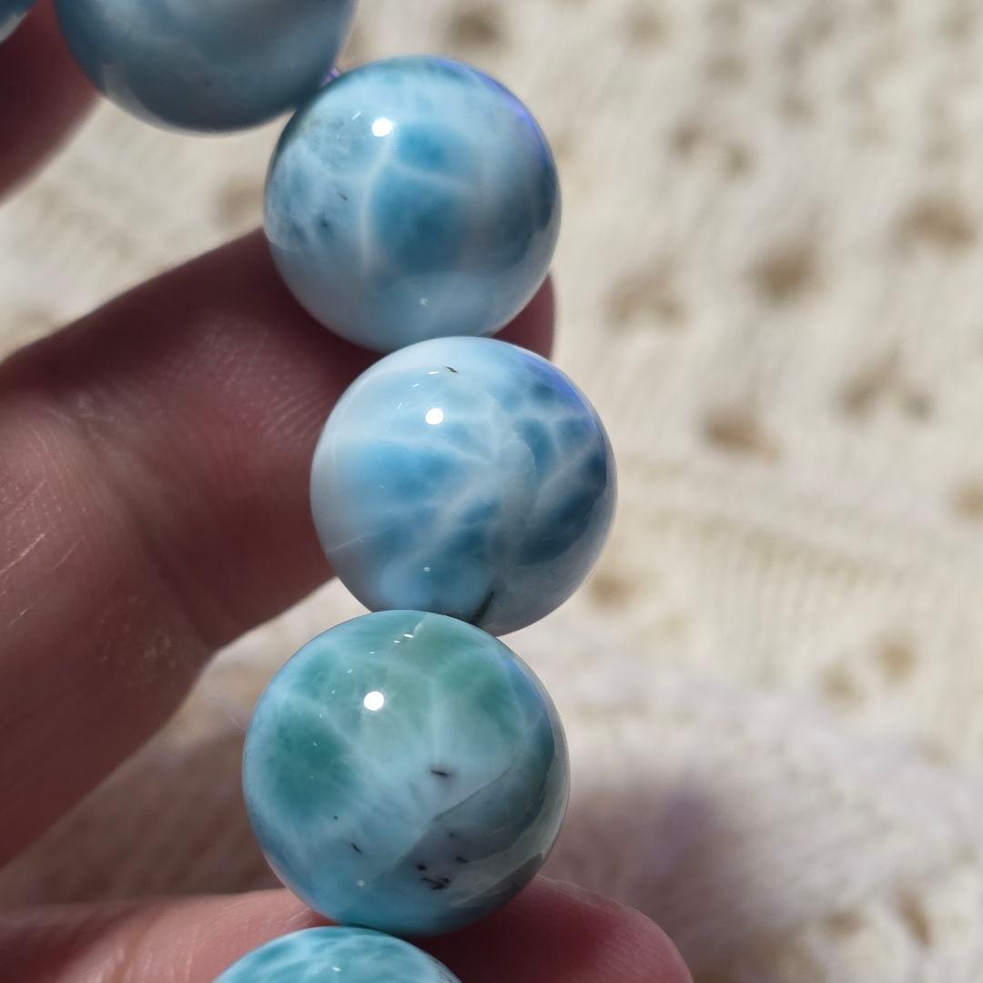 ラリマー ブレスレット 13.5～14mm