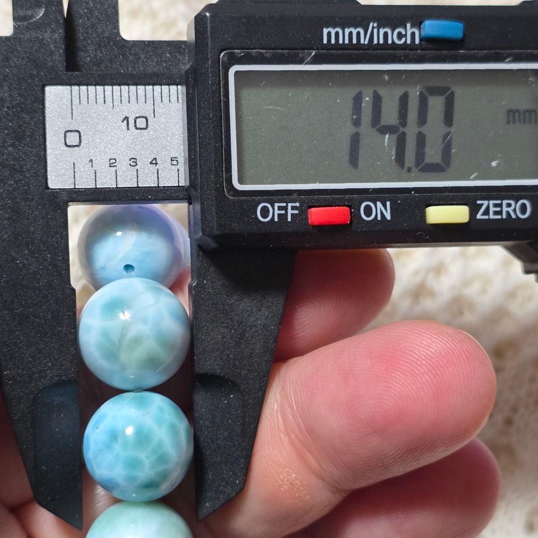 ラリマー ブレスレット 13.5～14mm