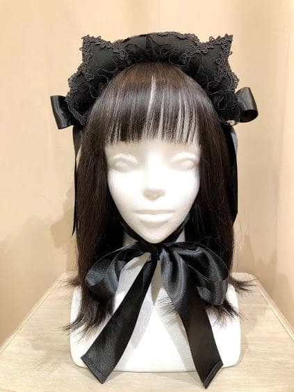 ヘアアクセサリー CAT EAR MINI BONNET / MAJOH